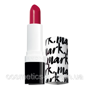 Губна помада З ефектом об'єму", Avon Mark, колір Rebel Red, червоний Вогняний, Ейвон Марк, 97846