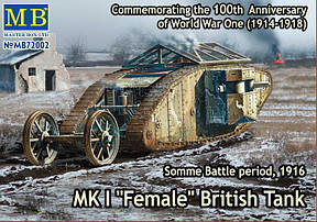 Британський танк MK I "Female". Збірна модель танка в масштабі 1/72. MASTER BOX 72002, фото 1