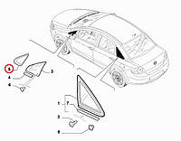 Накладка декоративная левая (пластиковый угол бокового стекла) Linea 2007-, Арт. 735443356, 735443356, FIAT