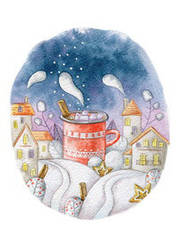 Листівка для посткросинга "Гарячий шоколад"