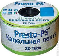 Стрічка для крапельного поливання Presto-PS 3D Tube 500 м/20 см еміттерна (Італія)