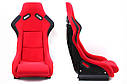Спортивное сиденье EVO (Красное, Ткань), фото 2