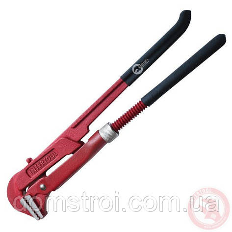 Ключ трубний 0,75", 90 град. Intertool HT-0186, фото 1