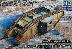 Британський танк МК II «Самка», період Битви під Аррасом, 1917. 1/72 MASTER BOX 72006