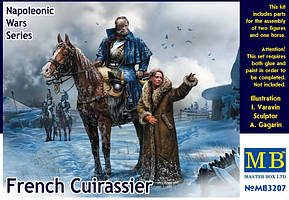 Французький кірасир, серія Наполеонівських воєн. Фігури в масштабі 1/32. MASTER BOX 3207