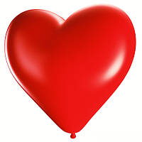 Куля повітряна серце, 44 см, червоний кристал
