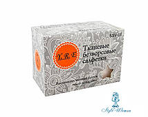 Безворсові серветки одноразові YRE 100шт бавовна 6*10см