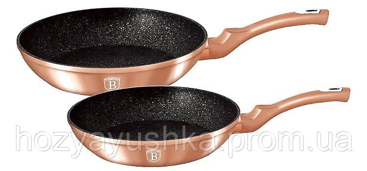 Набір сковорідок Berlinger Haus Rose Gold Collection BH-1611 N - 2 пр