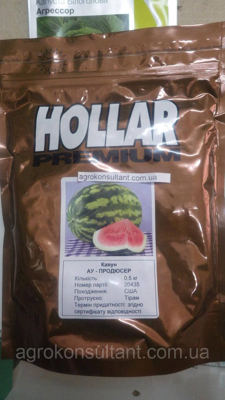Насіння кавуна АУ-Продюсер/Hollar Seeds(500г) ― ранньостиглий (75-80 днів), покращений сорт Кримсон Світ