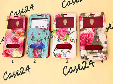 Чохол книжка Flowers book для Meizu M3 (M3 Mini) / M3s (4 види)