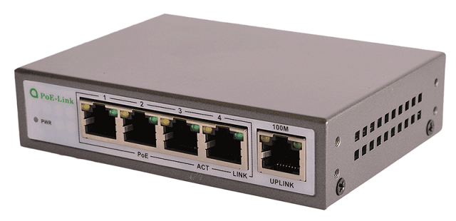 Некерований комутатор 5 портів (4 PoE) 10/100 Мб 96 Вт PL-541FB