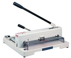 KW-triO 13943, гільйотина для паперу ручна, довжина різу 370 мм, товщина стопи 15 мм, затиск ручний.