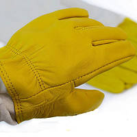 Перчатки защитные кожаные для пчеловода с нарукавниками. Рукавиці пасічника.Пакистан.