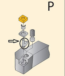 Притиск P (сапожок) для токарного різця