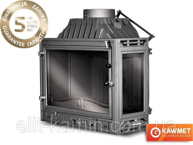 Каминная топка KAWMET W4 с правым боковым стеклом (14.5 kW) - фото 1 - id-p643649099