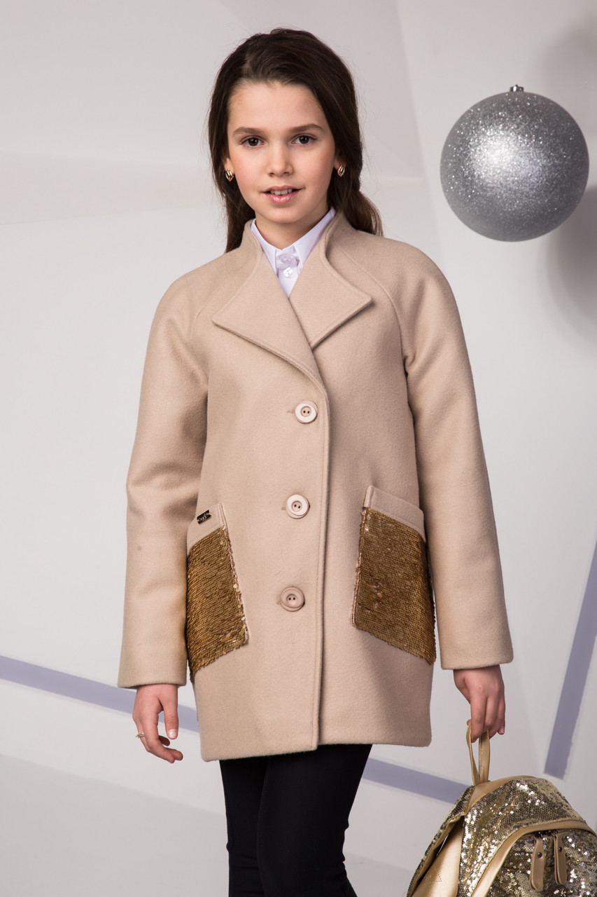Пальто для дівчинки Suzie Лізавета капучіно 152