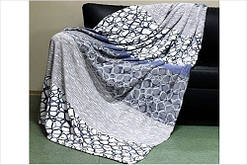 Плед мікрофібра Win Collection Gold Line, 150х200 см, принт Зиґзаґ