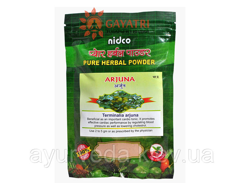 Арджуна, Аржуна, в порошку, для серця і зниження тиску, Arjuna powder (100gm)
