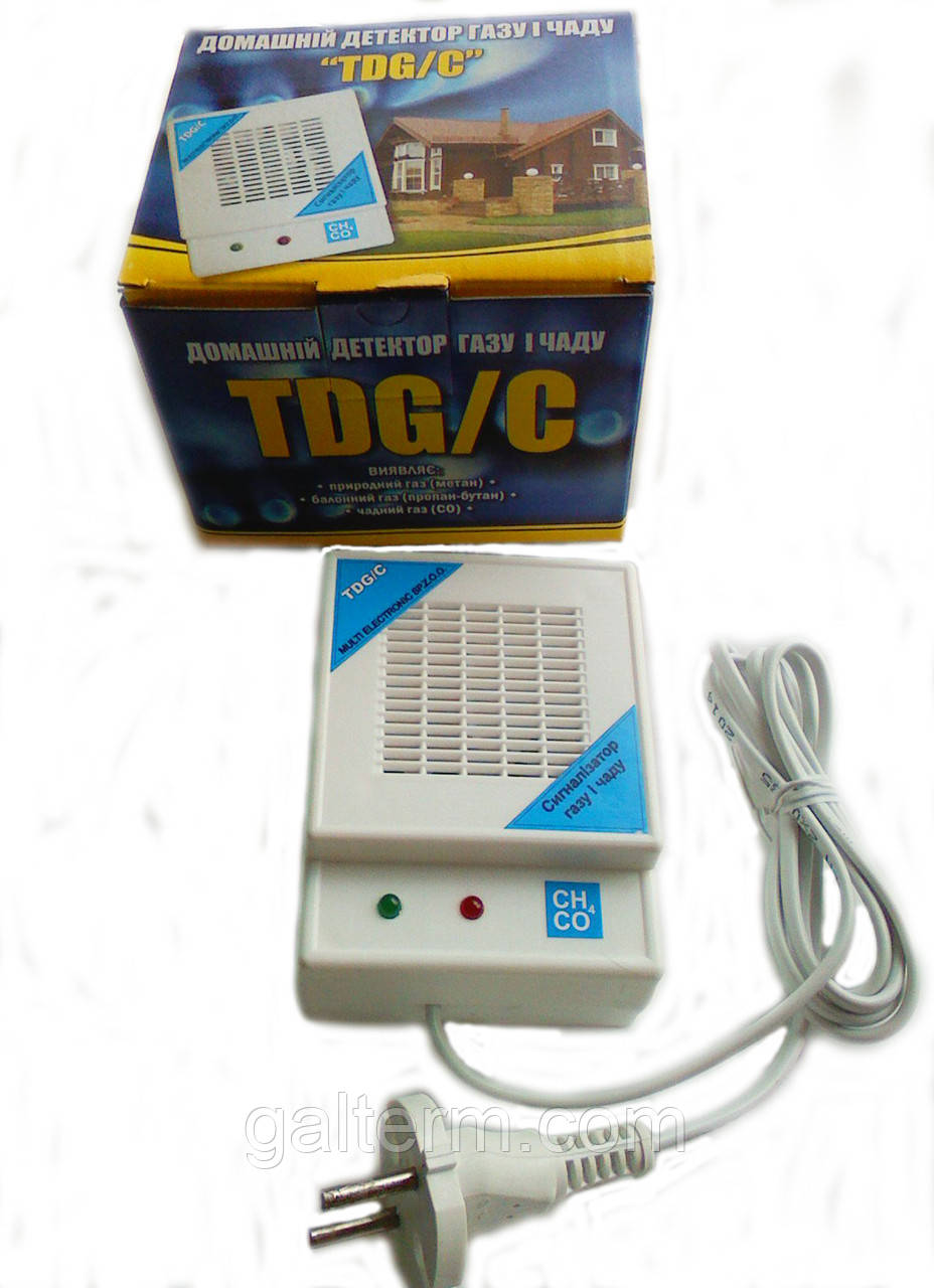 Домашній детектор газу і чаду TDG/C