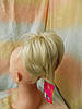 Хвіст короткий "рожки" на крабі блонд  6454А -613, фото 4