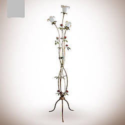 Торшер, світильник підлоговий металевий в стилі флора з квітами 4630 серії "Розалія"