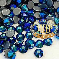 Стрази Xirius Crystals, колір Blue Zircon AB, ss20 (4.6-4.8mm), Hotfix, 100 шт.