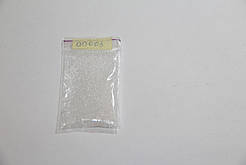 Бісер чеський, мікро. Пресциоза. №15. Колір білий, прозорий. №00003. Упаковка 10грамм.