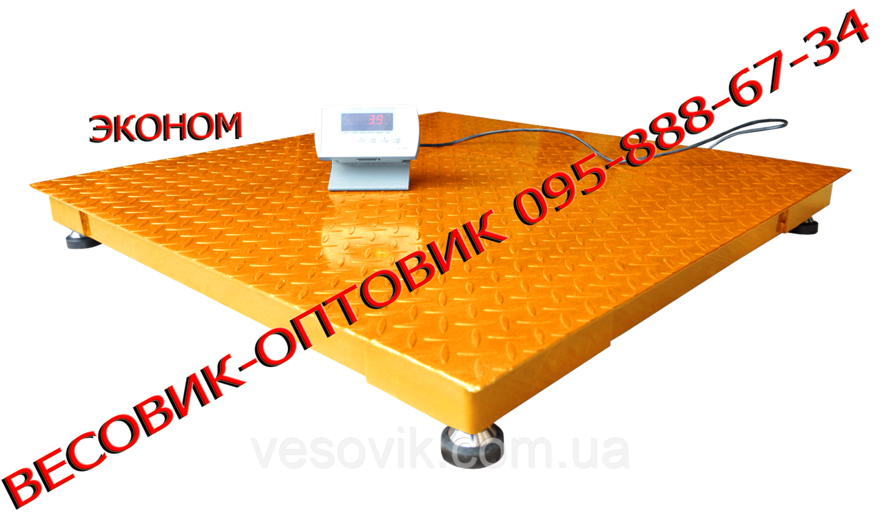 Ваги платформні ЗЕВС економ ВПЕ-1000-4 (H1010) 1х1м 1000 кг