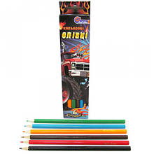 Олівці кольорові 6 кв.