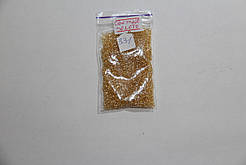 Бісер чеський, мікро. Пресциоза. №15 Колір світле золото, вогник. арт. 331. Упаковка 10грамм.