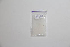 Бісер чеський, мікро. Пресциоза. №15 Колір білий матовий, прозорий. арт 404. Упаковка 10 грам.