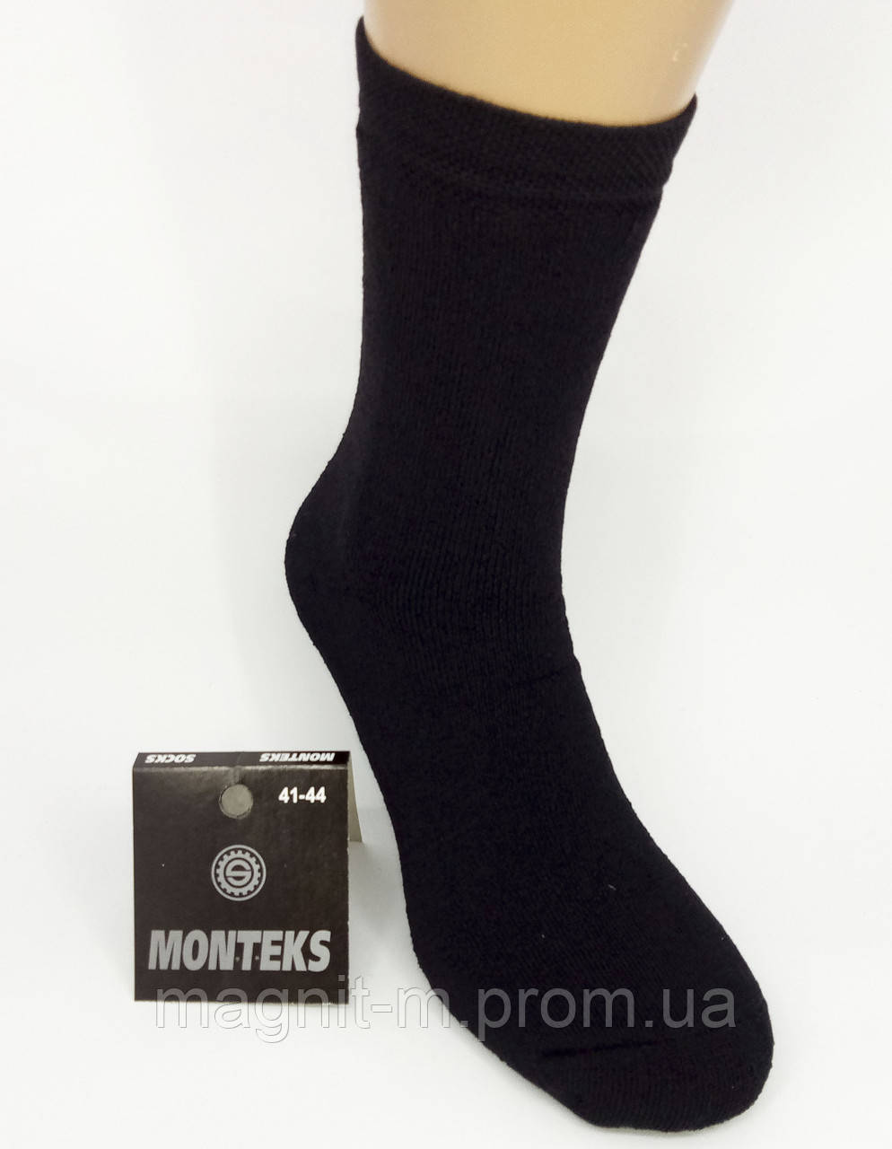 Шкарпетки чоловічі махрові "MONTEKS". Чорні. 001М.