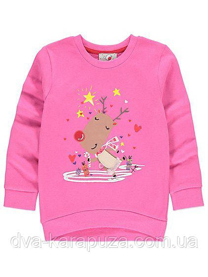 Флісова новорічна кофта для дівчинки George 1,5-2 роки! Англія!, фото 1