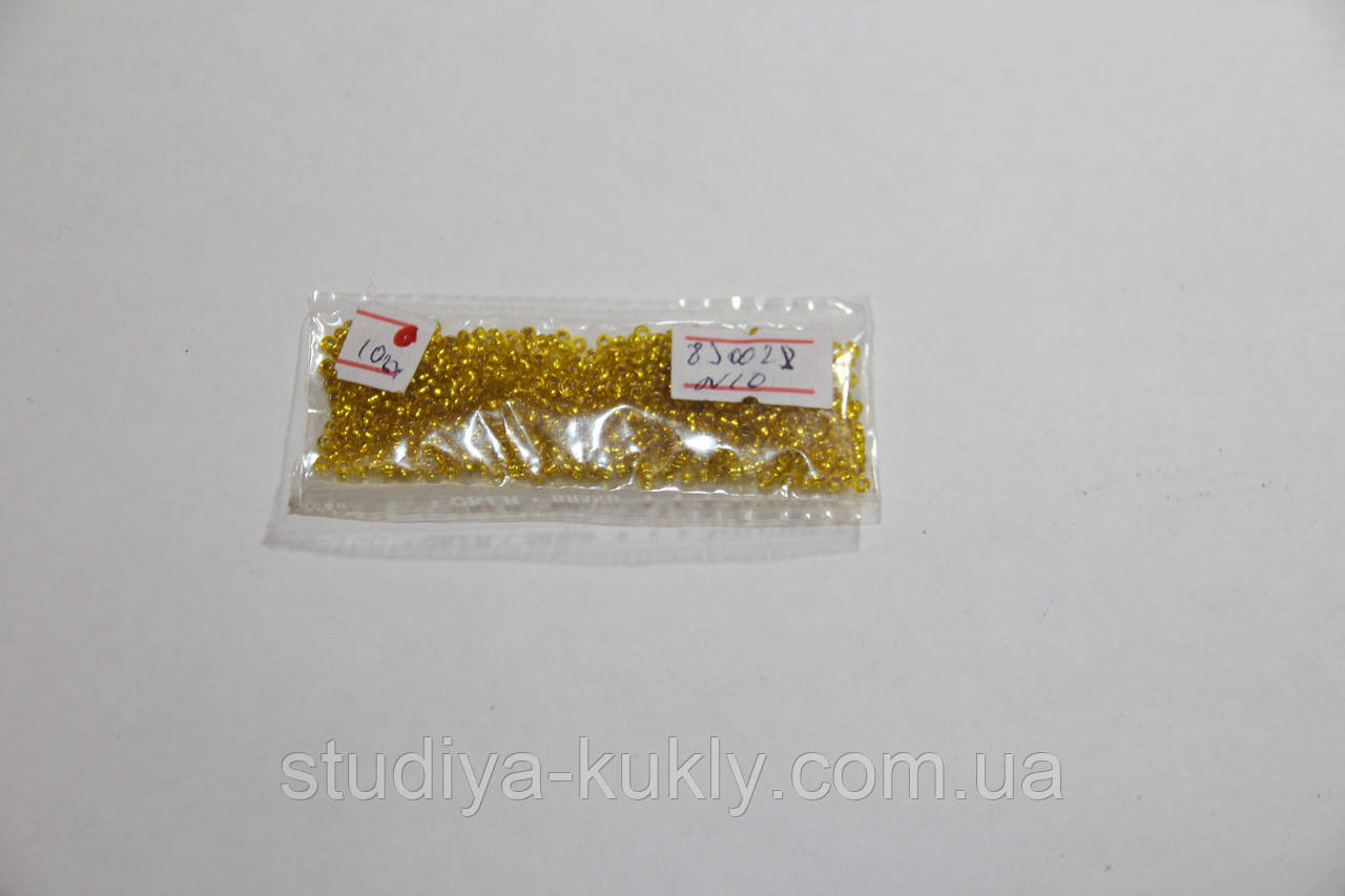 Бісер чеський. Пресциоза. №10 Колір світле золото. арт 830028, фото 1