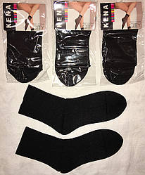 Жіночі капронові шкарпетки з двойною п’ятою і стопою ™Кена чорні