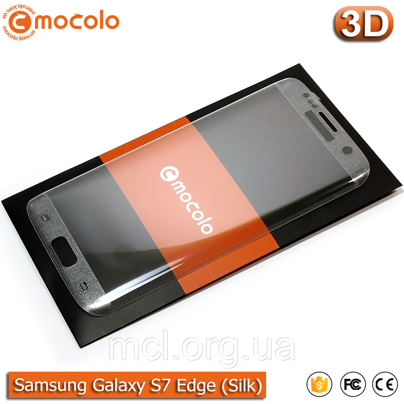Захисне скло Mocolo Samsung Galaxy S7 Edge 3D (Silk Silver)