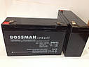 Акумулятор 6 V 12 Ah Bossman profi 3FM12 — LA6120, фото 2