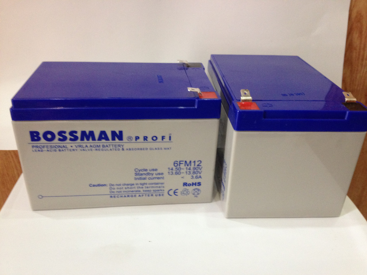 Аккумулятор 12V 12Ah Bossman profi 6FM12 - LA12120 - фото 2 - id-p31905917