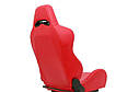 Спортивне сидіння DRAGO (Червоне, Еко-шкіра), фото 3