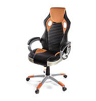 Геймерское кресло со вставками из яркой ткани ГРИГ PL TILT ECO оранжевый