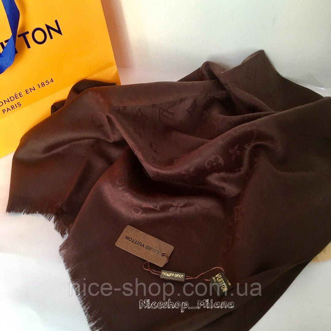 Палантин Louis Vuitton шоколад