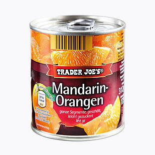 Консервований мандарин-апельсин у сиропе TRADER JOE'S Mandarin-Orangen, 312 г