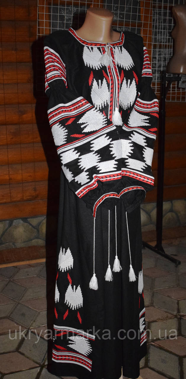 Вышитое платье бохо стиль "Стильное"