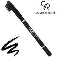 Golden Rose Карандаш для бровей Eyebrow Pencil деревянный № 101 (Чёрный)