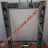 Ваги палетні ЗЕВС ВПЕ-500-4 (Н1200х800) з індикатором МВ12 (нержавіюча сталь) 500кг, фото 3