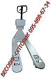 Ваги-рокла ЗЕВС ВПЕ-2000-4 (H1200х800) індикатор МВ12 (нержавіюча сталь) Колеса поліуретан 2000кг, фото 4