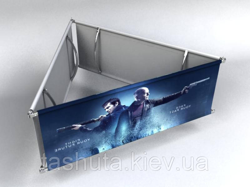 Подвесной рекламный дисплей (треугольник), 1,8х0,8 м Ташута  (14-11010-02)