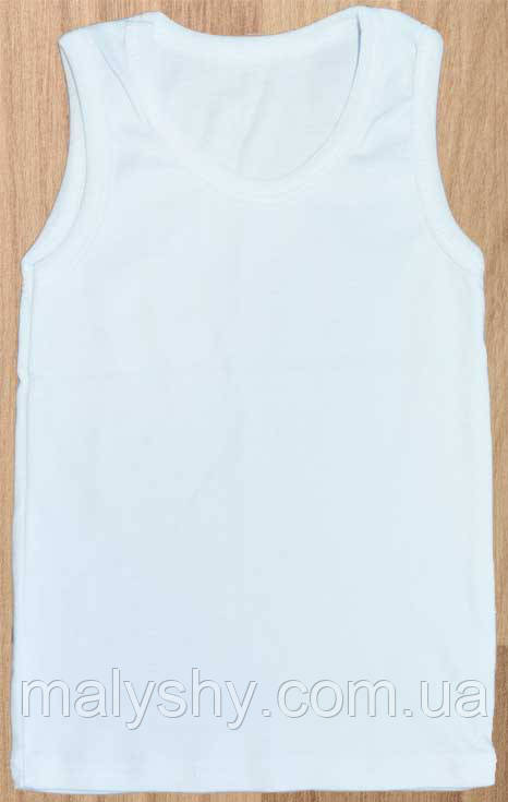 Майка дитяча біла 304, зріст 80, розмір 48, фото 1