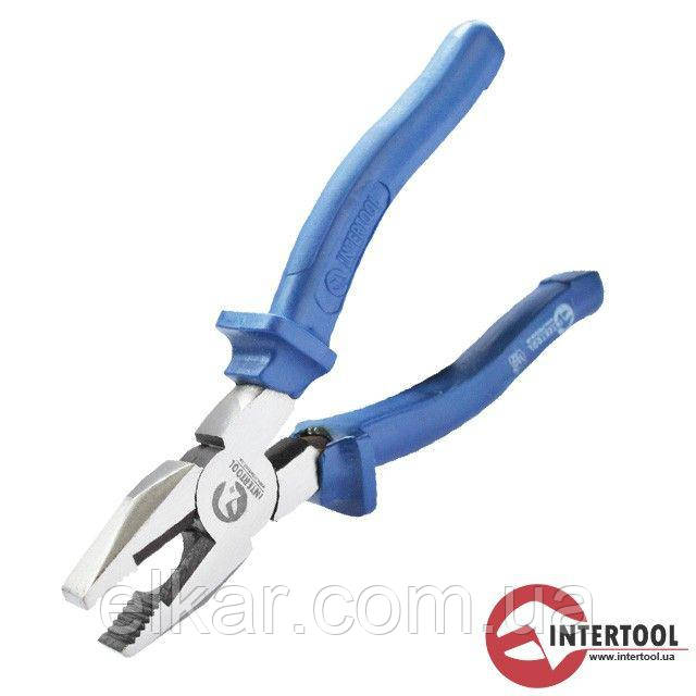 Плоскогубці 180 мм з ізольованими рукоятками (сині) НТ-0102, фото 1