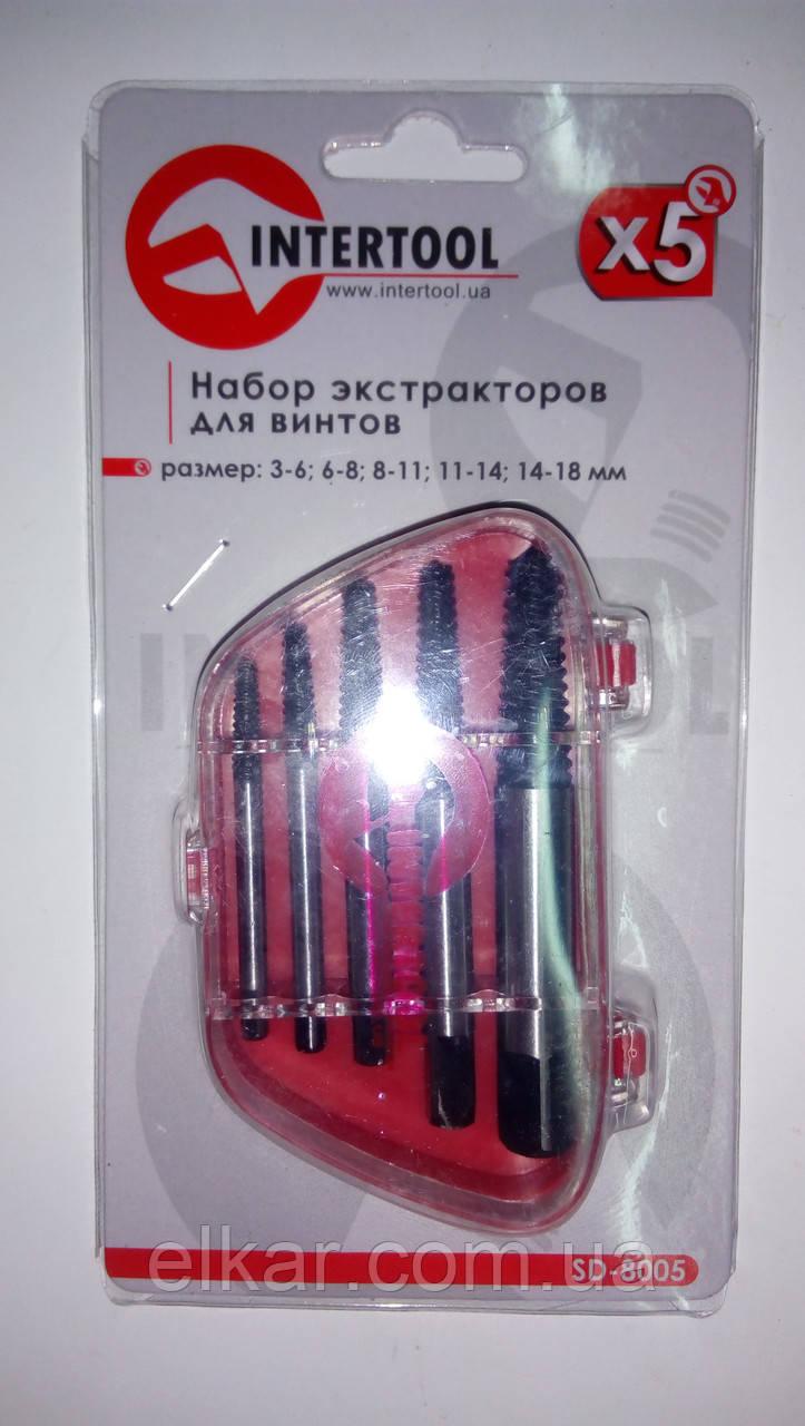 Набір екстракторів для гвинтів 5 од.  SD-8005, фото 1